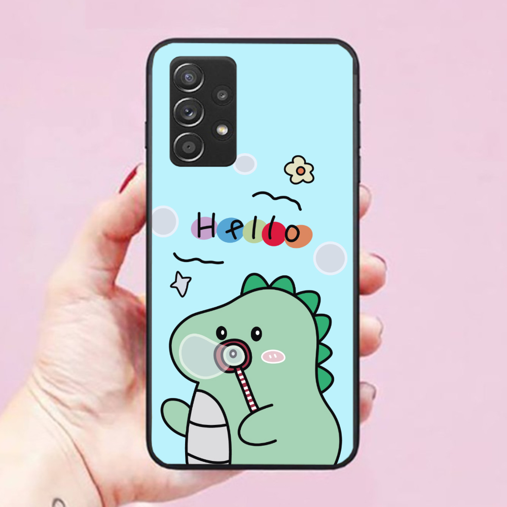 Ốp lưng điện thoại dành cho Ốp Lưng Samsung Galaxy A52-5G Hình Khủng Long Lai Ong