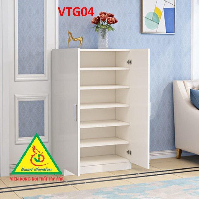 Tủ Giày Hiện Đại Nhiều Ngăn Để Giày, Tiết Kiệm Diện Tích VTG04B - Nội thất lắp ráp Viendong Adv