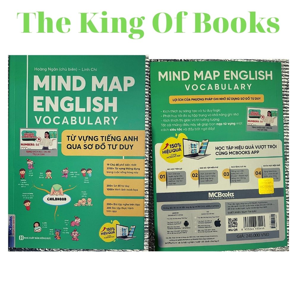 Mindmap English Vocabulary - Từ Vựng Tiếng Anh Qua Sơ Đồ Tư Duy (PHIÊN BẢN ĐẶC BIỆT 2022) - Kèm khóa học chi tiết