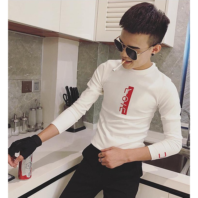 ÁO THUN NAM DÀI TAY PHỐI MÀU