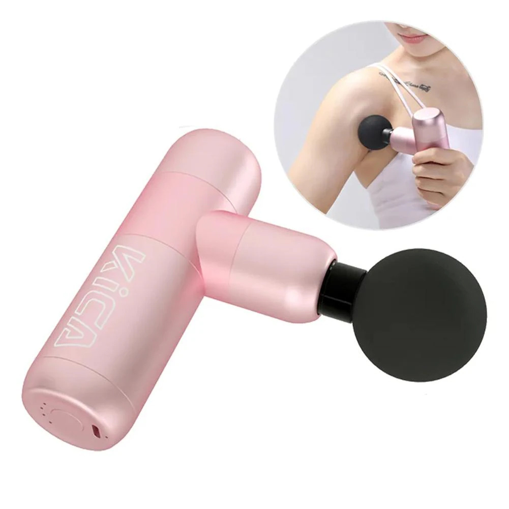 Máy Massage KICA K2,  Mát Xa Mini Đầu Kim Loại, Dung Lượng Pin 2000mAh Mát Xa Lên Đến 9 Giờ, Thân Máy Kim Loại, Sử Dụng 4 Đầu Massa Chuyên Sâu Nhanh Giảm Đau Nhức Cơ Bắp Phục Hồi Nhanh Chóng