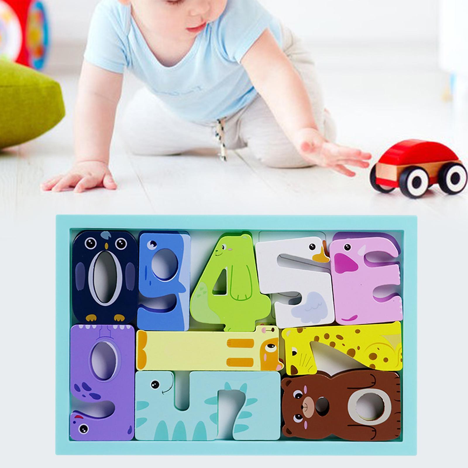 Puzzles Wooden Jigsaw Birthday Gifts Learning Sorting cartoon Baby