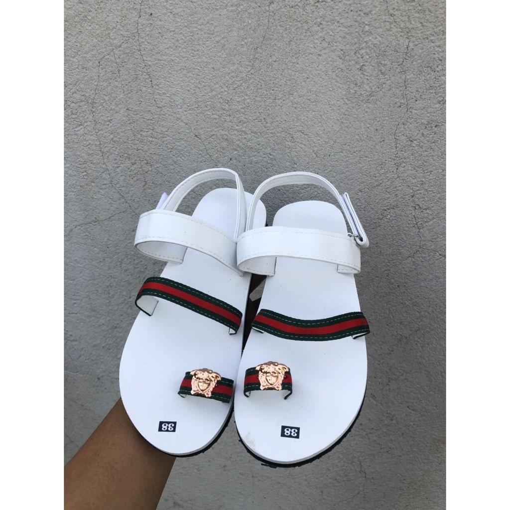 sandals nữ đế trắng quai hậu trắng size từ 34 nữ đến 42 nữ ddue màu ib chọn