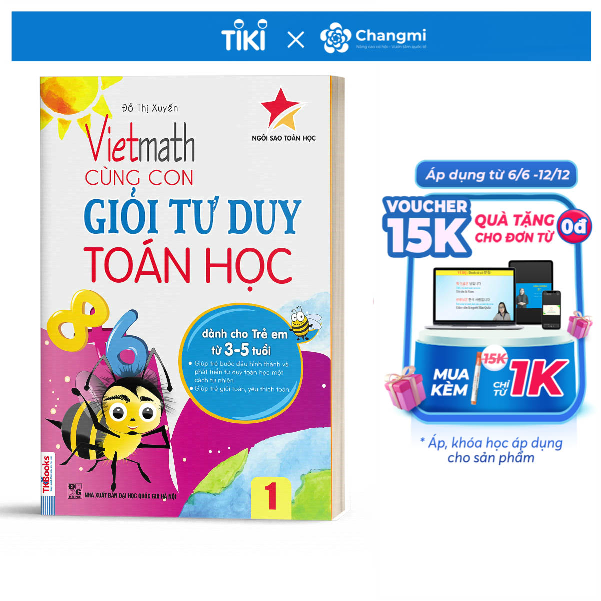 Vietmath Cùng con giỏi tư duy toán học tập 1