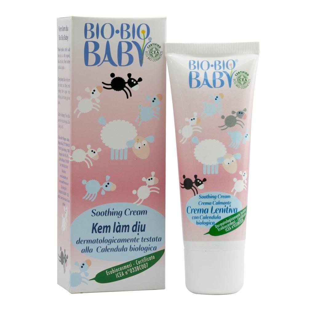 Kem làm dịu và thêm ẩm Organic BIO-BIO BABY 75ML