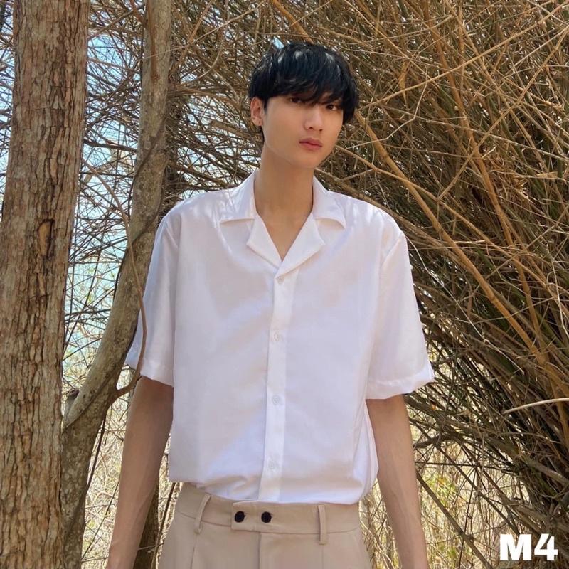 Áo sơ mi cổ vest tay ngắn // M4 Outfit