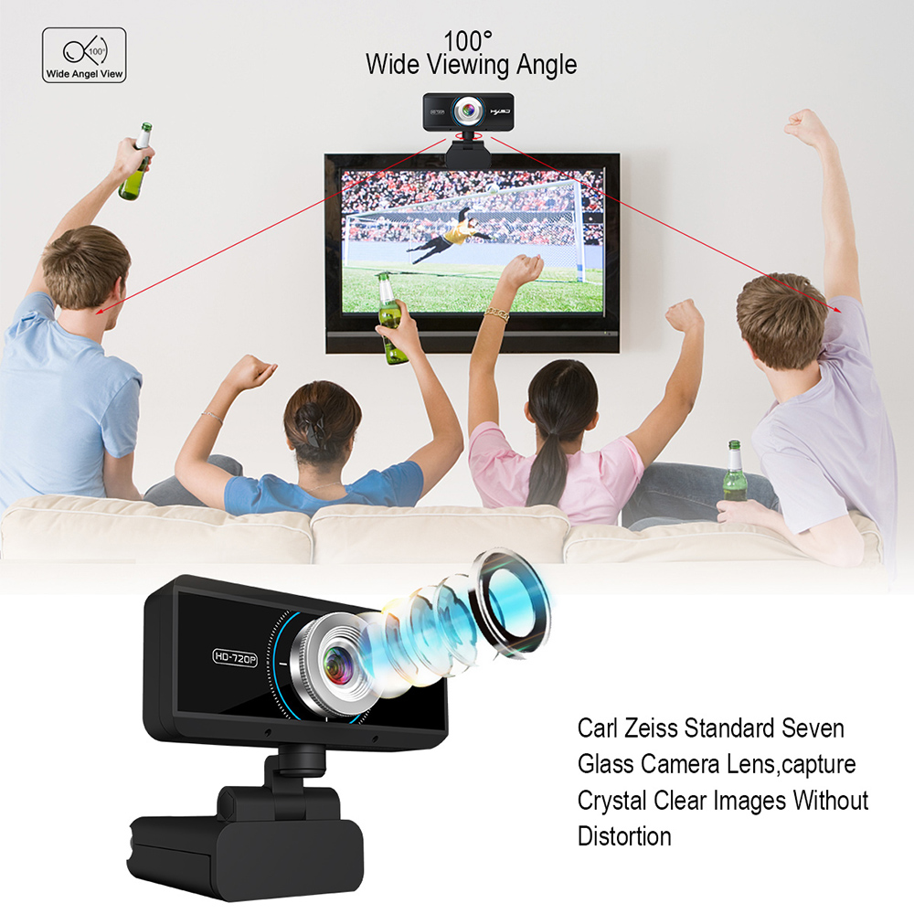 Webcam với Mic Manual Focus 720P HXSJ S90 HD