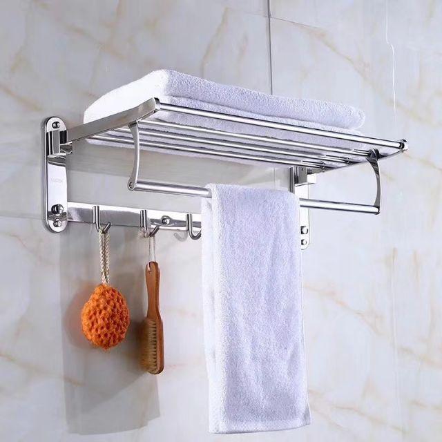 Giàn vắt khăn 2 tầng INOX 304 cao cấp Model 08