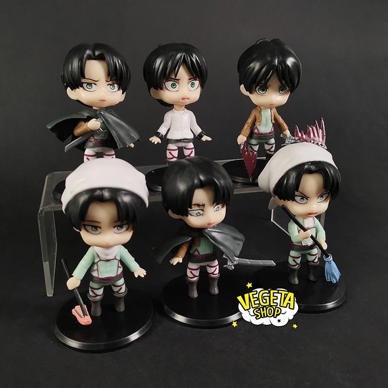 Mô hình Attack On Titan - AOT - Đại chiến Titan - Eren Yeager & Levi Ackerman - Cao 10cm - Attack On Titan - Bán lẻ