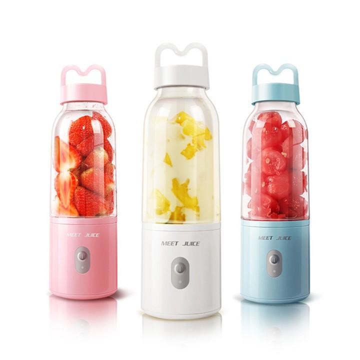 Máy xay sinh tố mini cầm tay, máy say hoa quả meet juice nhỏ gọn tiện lợi, đồ gia dụng