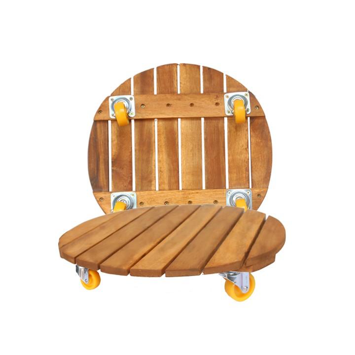 Đế lót chậu cây có bánh xe , chịu lực 120KG- R30cm