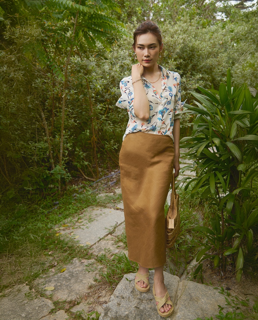 Váy Linen Suông Mộc SKI047 thời trang thiết kế Hity