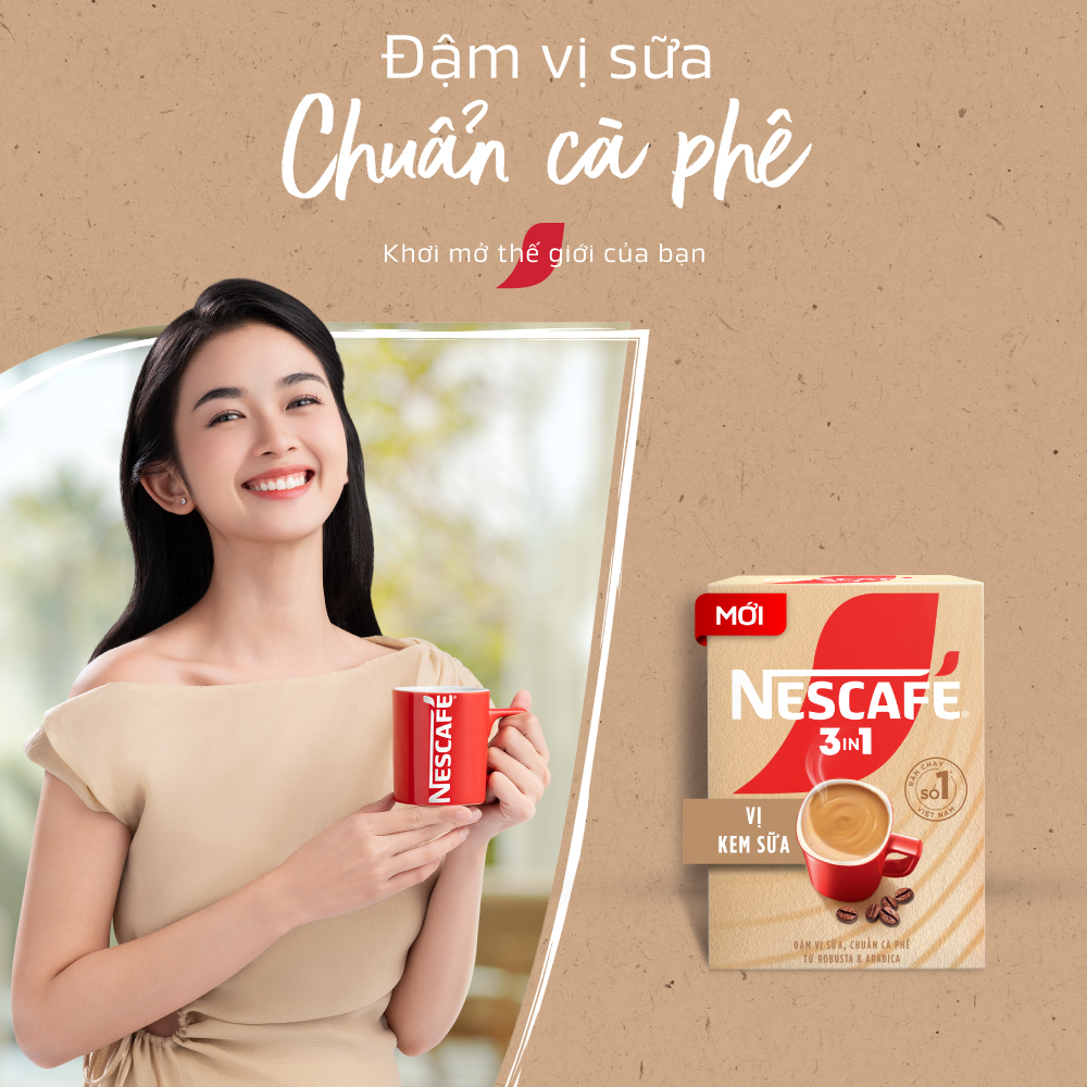 [Tặng bộ 3 hũ gia vị] Combo 2 Bịch Cà phê hòa tan NESCAFÉ 3IN1 VỊ KEM SỮA Bịch 24 gói ĐẬM VỊ SỮA, CHUẨN CÀ PHÊ