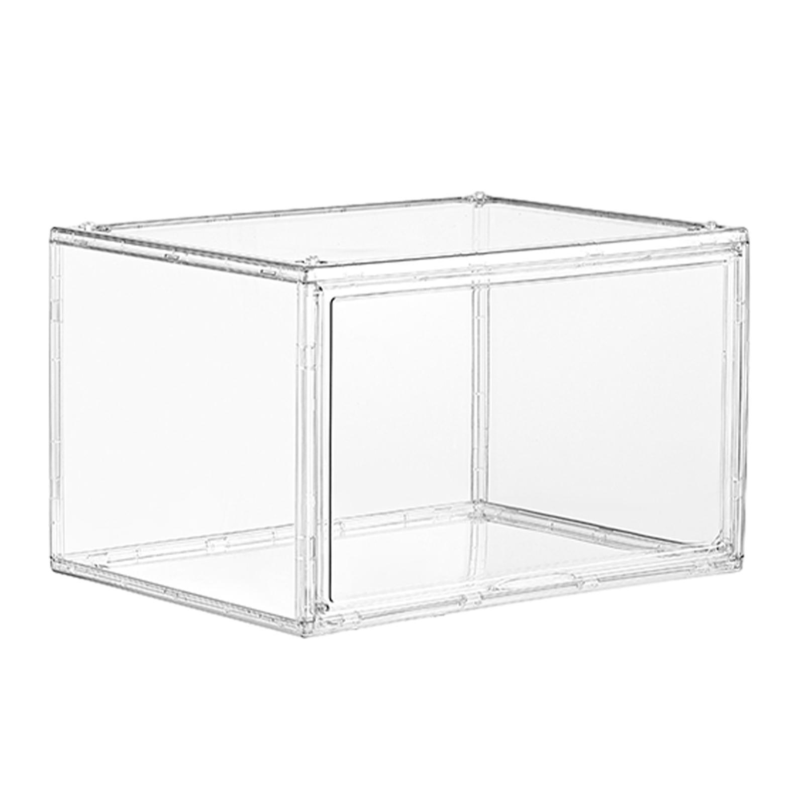 Shoes Display Case with  Door Shoe Box for Sneakers Closet Women Men