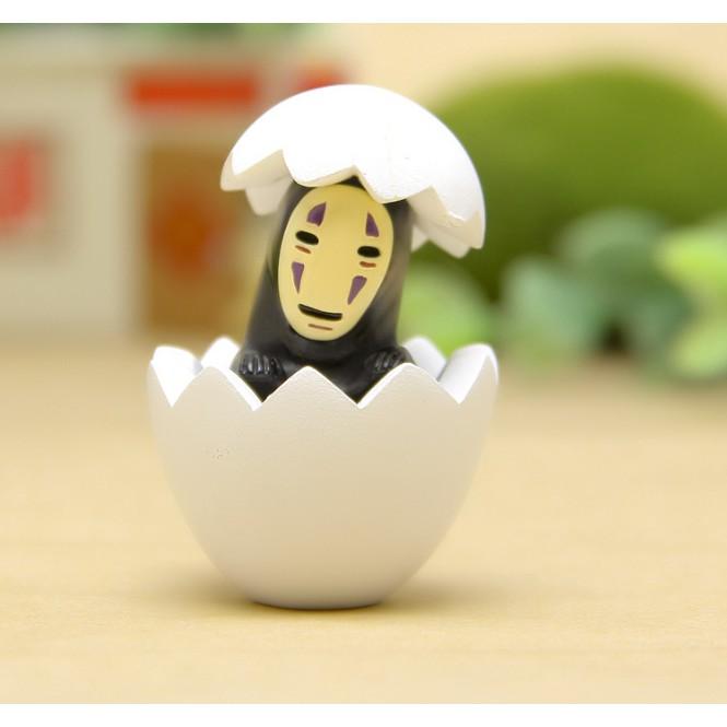 KHO-HN * Mô hình Vô Diện ngồi trong vỏ trứng cho các bạn làm móc khóa, trang trí tiểu cảnh, DIY