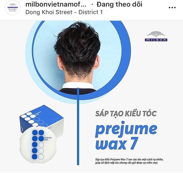 [+Tặng mũ trùm][Japan] Sáp tạo kiểu tóc Nam Milbon Prejume Wax Nhật Bản 90g