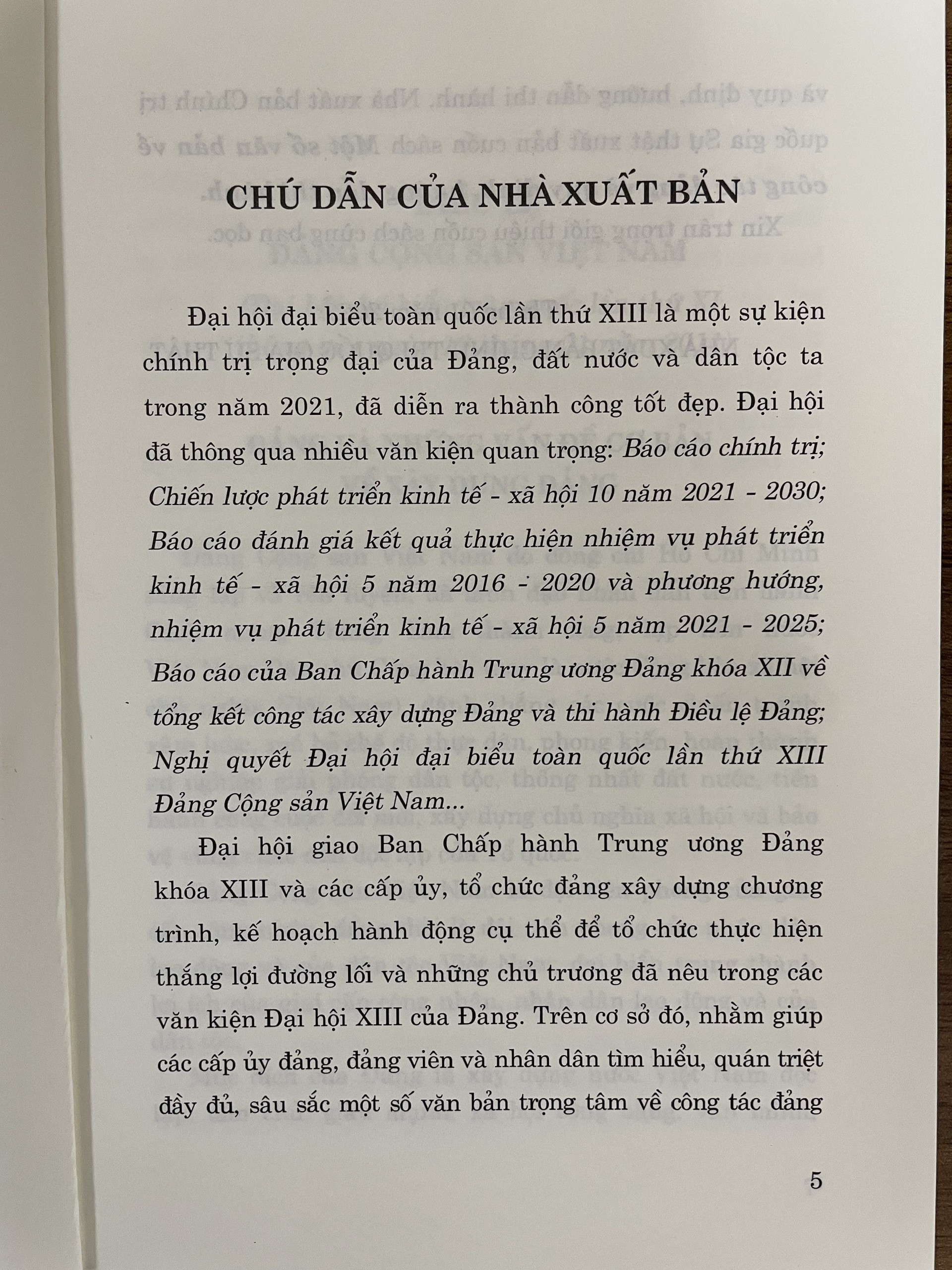 Một số văn bản về công tác Đảng và quy định, hướng dẫn thi hành