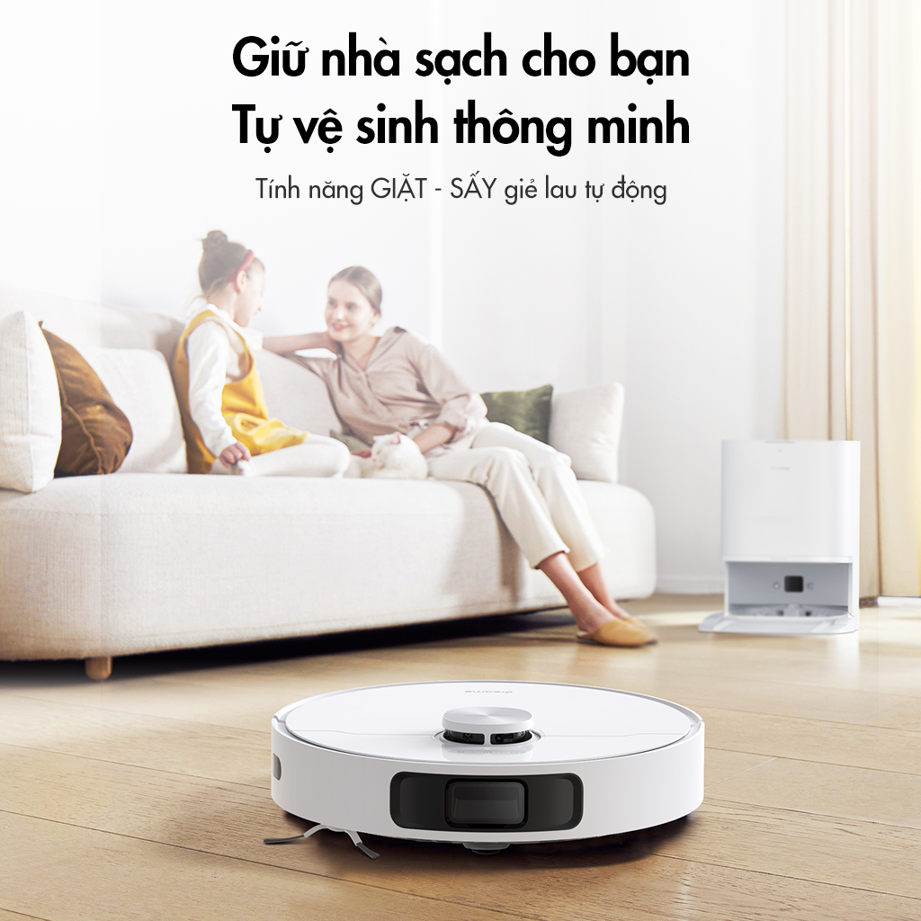 Robot lau sàn hút bụi tự làm sạch Dreame L10 Prime - Hàng chính hãng