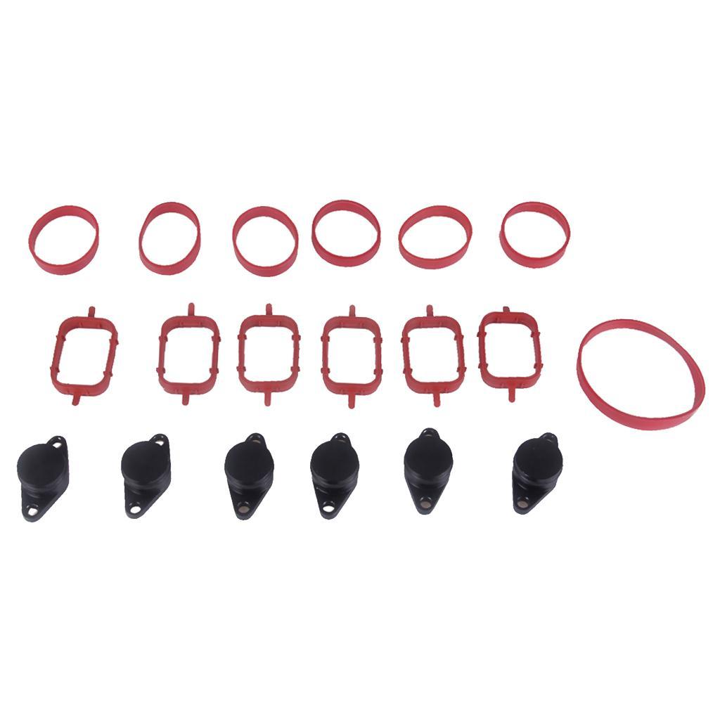 6 Pieces 33mm Diesel Swirl Flap Bungs Gaskets Kit For BMW E60/E61 E90 E91