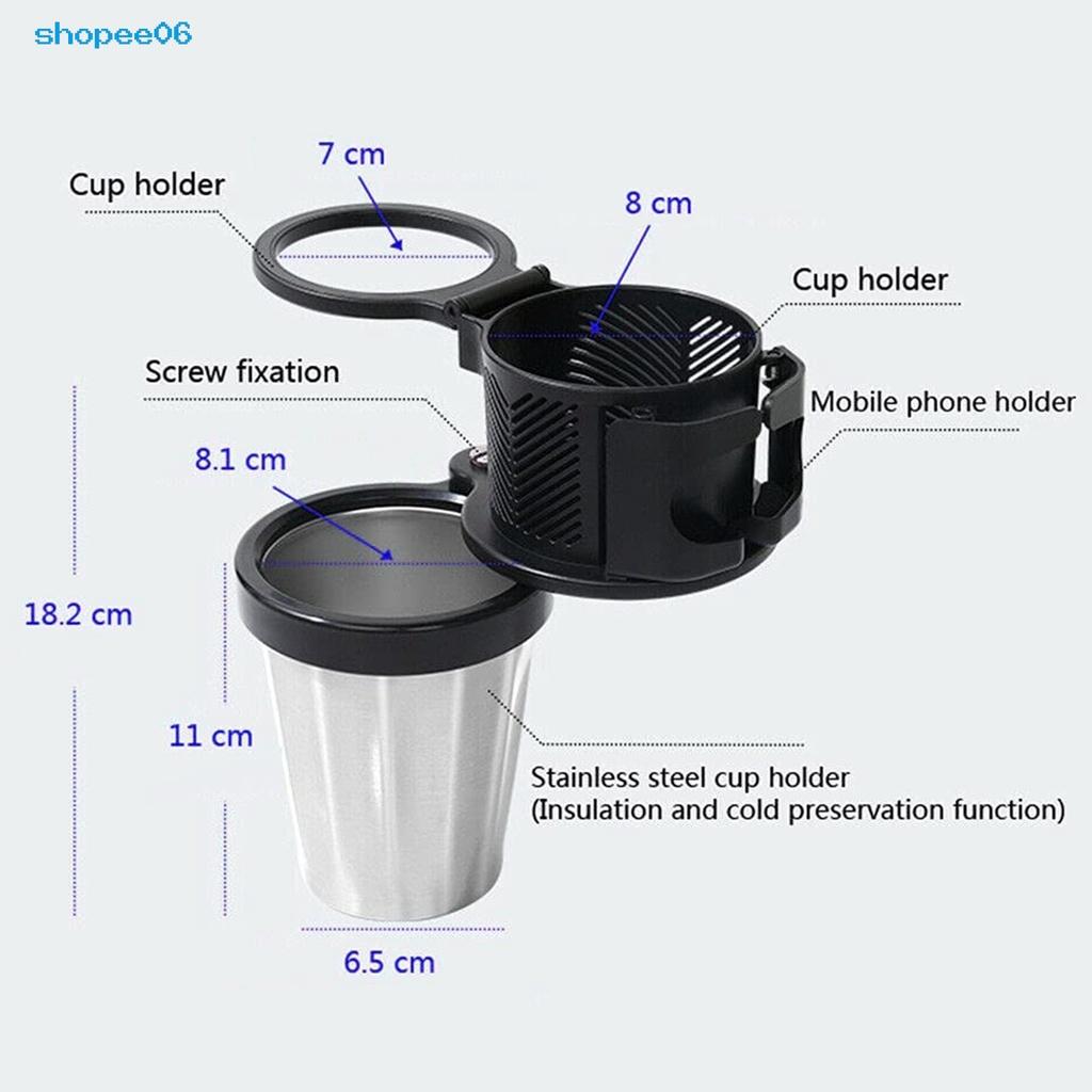 Giá đỡ cốc nước xoay 360 độ chống sốc tiện dụng cho xe hơi