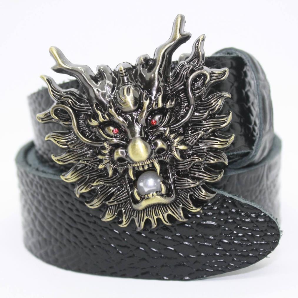 Thắt Lưng Nam Da Bò. Mặt Rồng Phượng