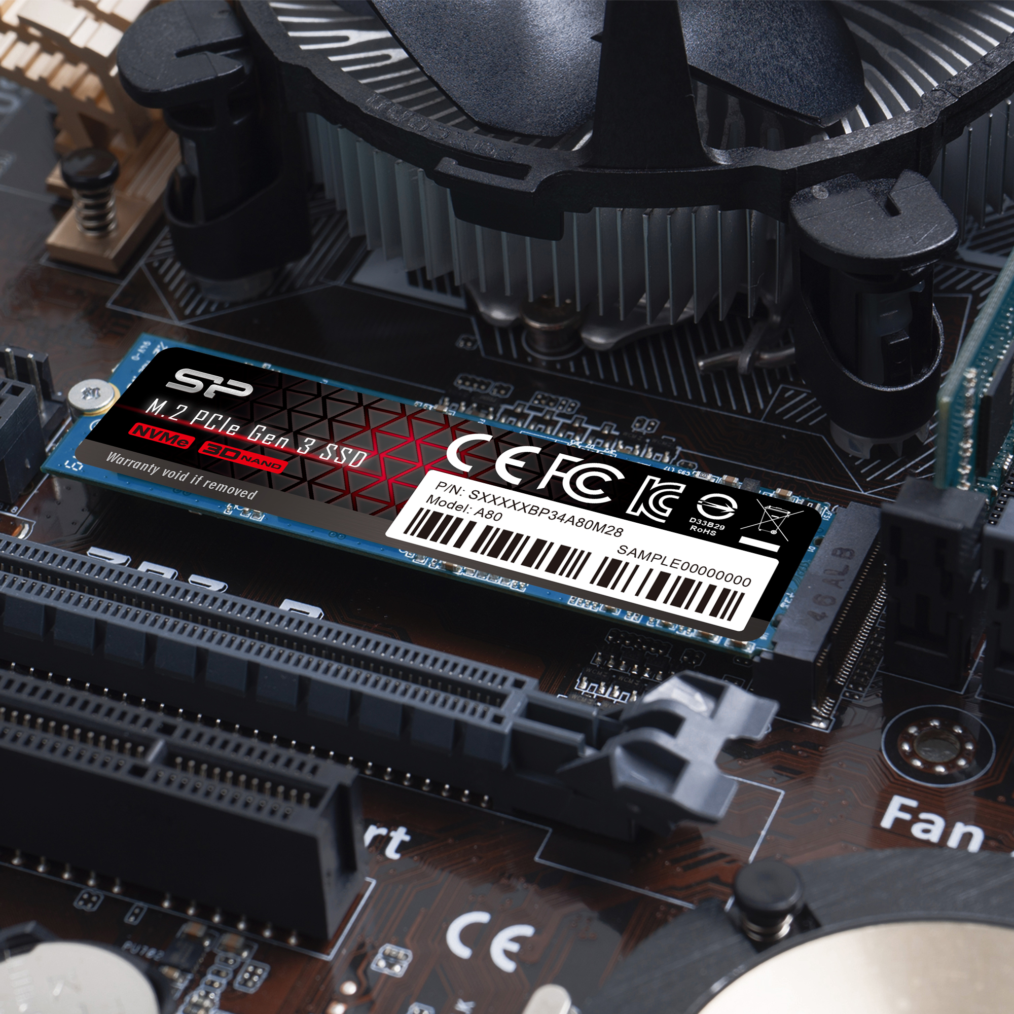 Ổ cứng M.2 SSD Silicon Power A80 P34 NVME PCIE Gen 3x4 - Hàng chính hãng