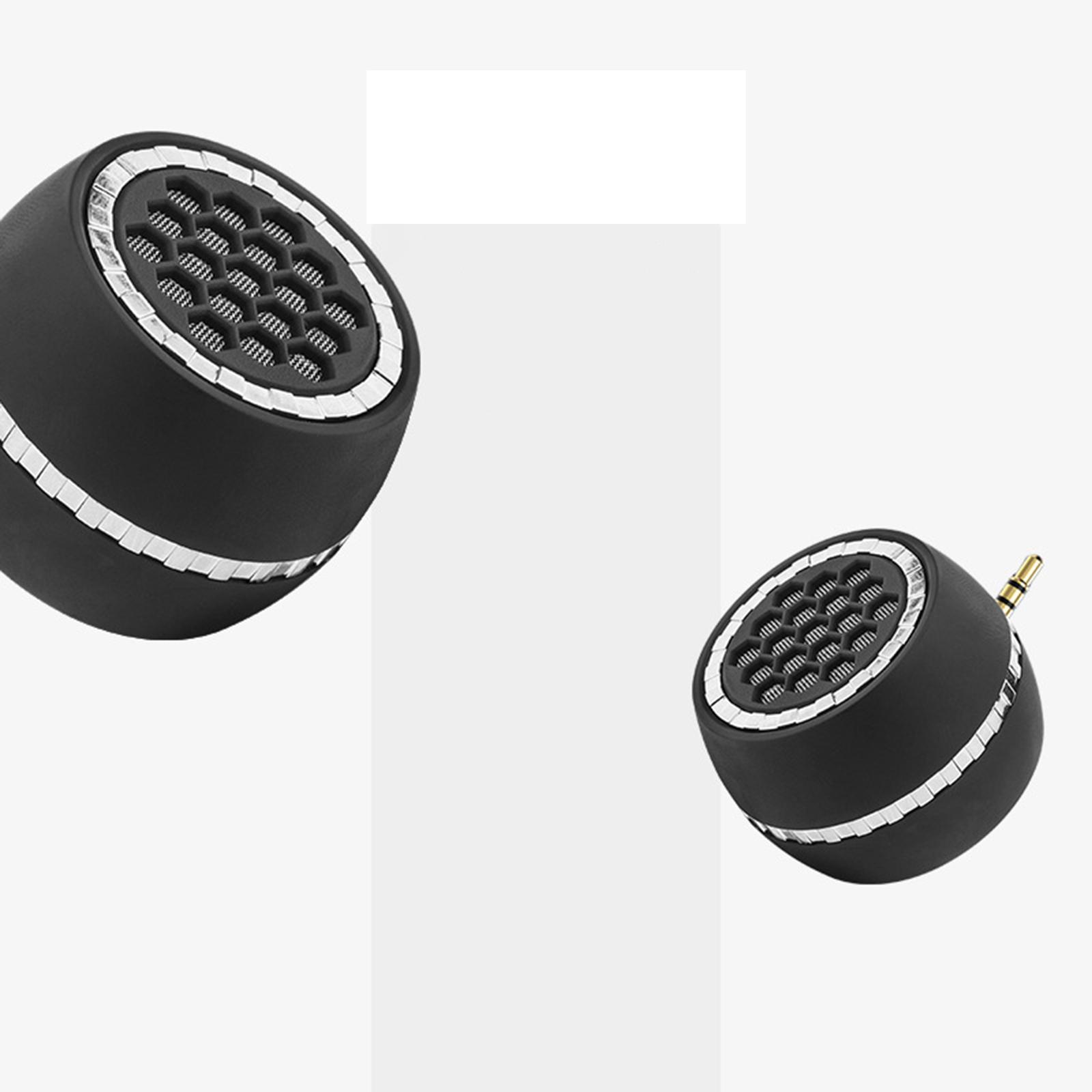 Wireless Mini Speaker with 3.5mm AUX Audio Jack for Mobile Phone Computer Black