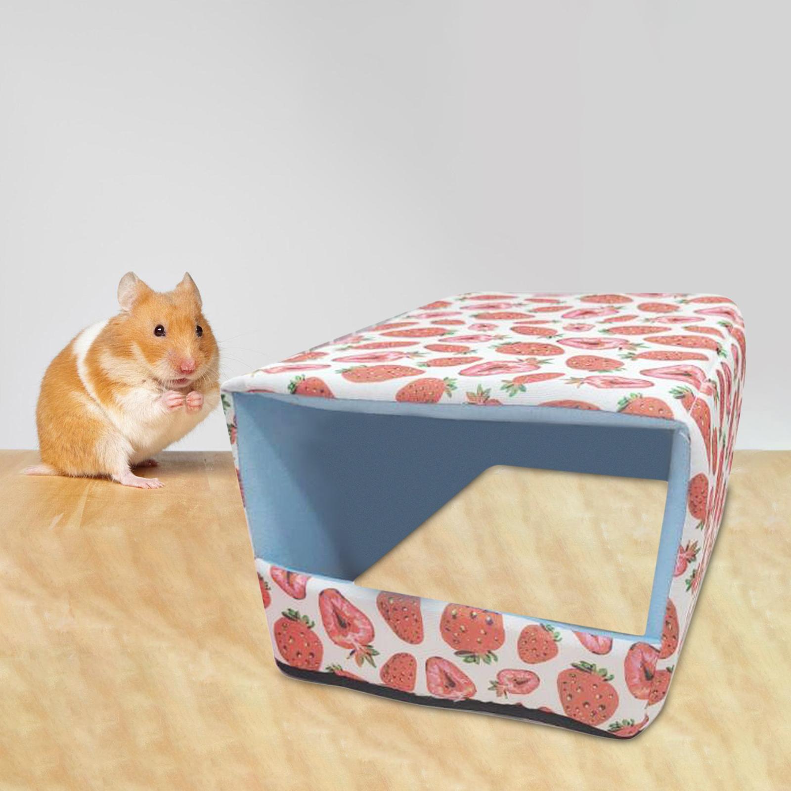 Bottomless Cage Hideout Hamster House for Small Animals, Chinchilla, Rat