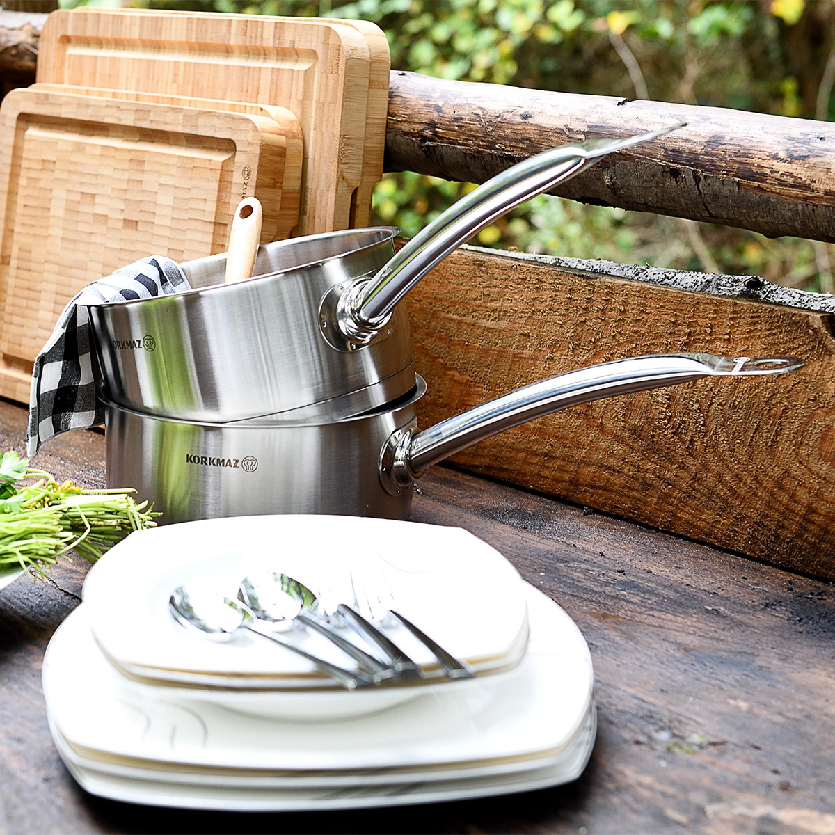 Quánh Inox Đáy Từ 1.5 Lít Không Nắp Korkmaz Proline