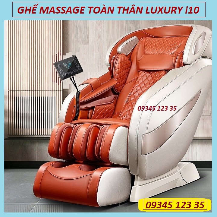 VIP - Ghế Massage Toàn Thân Luxury i10 Pro. Trục Bi Lăn Di Động. . Máy Matxa Toàn Thân Công Nghệ Nhật Bản. Tổ Hợp Các Bài Tập Massage Chuyên Sâu