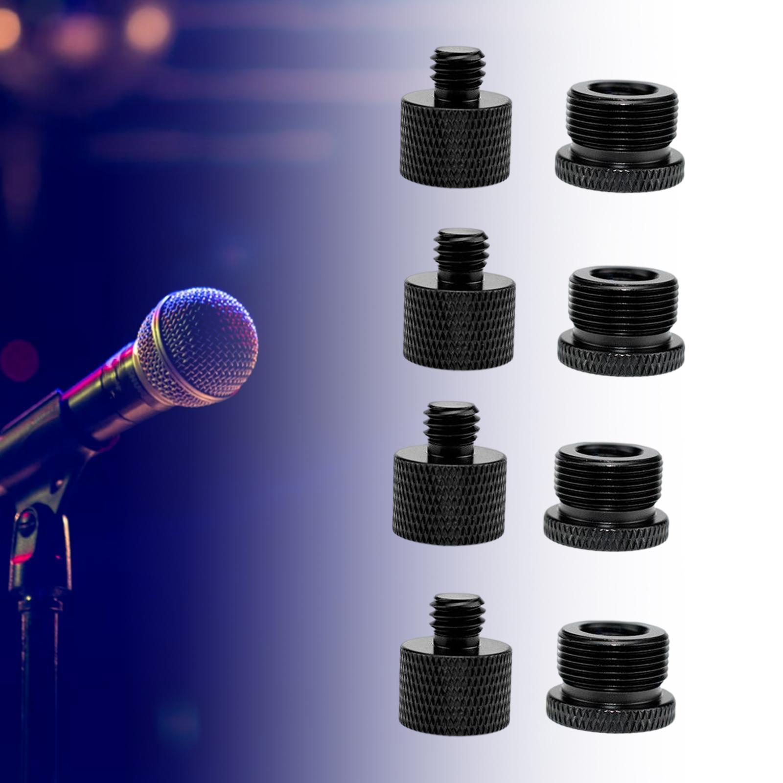 8x Mic Stand Adapter Mic Thread Adapter Set for Microphone Stand Tripod Accessories