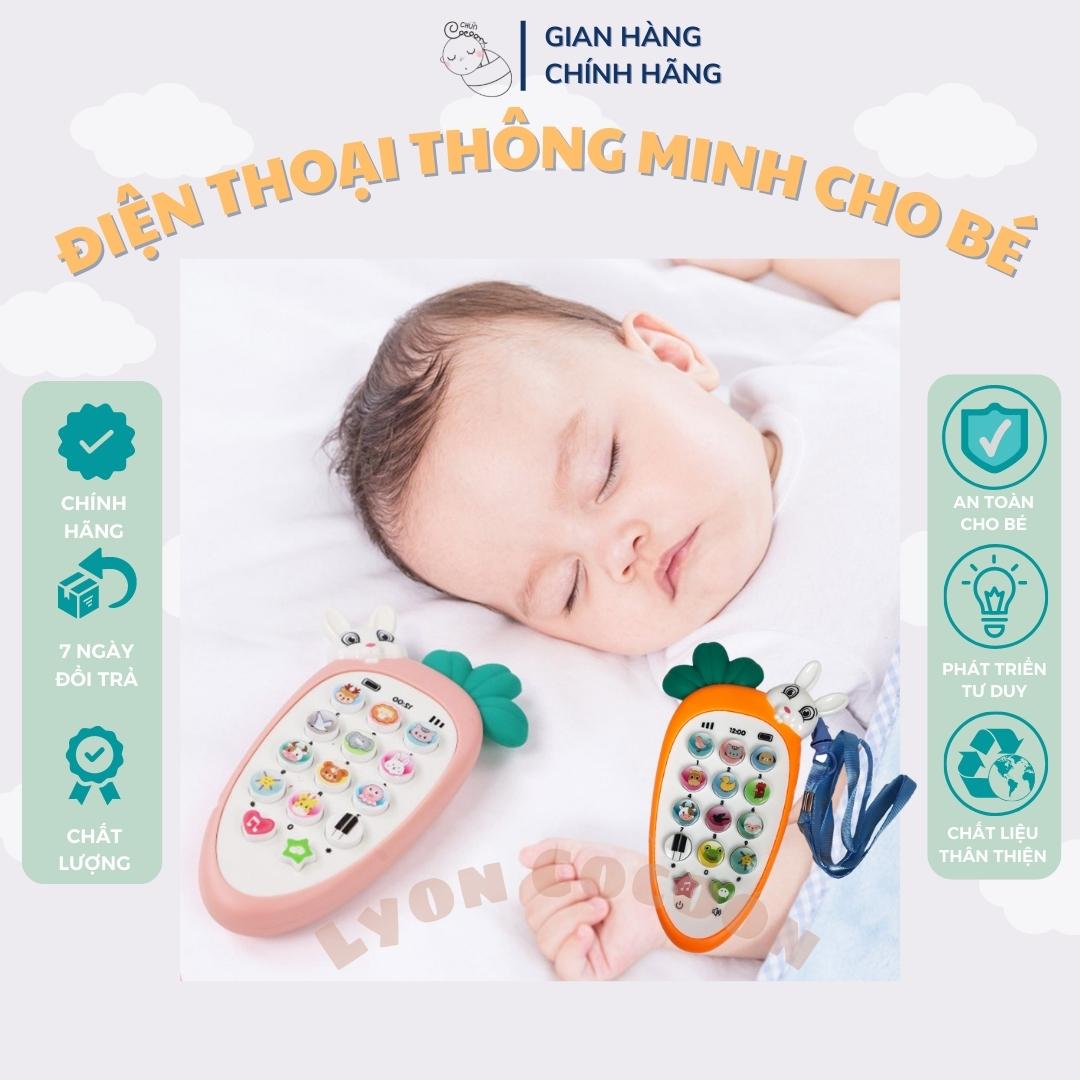 Đồ Chơi Điện Thoại Có Gặm Nướu - Phát Nhạc - Phát Sáng An Toàn Cho Bé Phát Triển Trí Tuệ