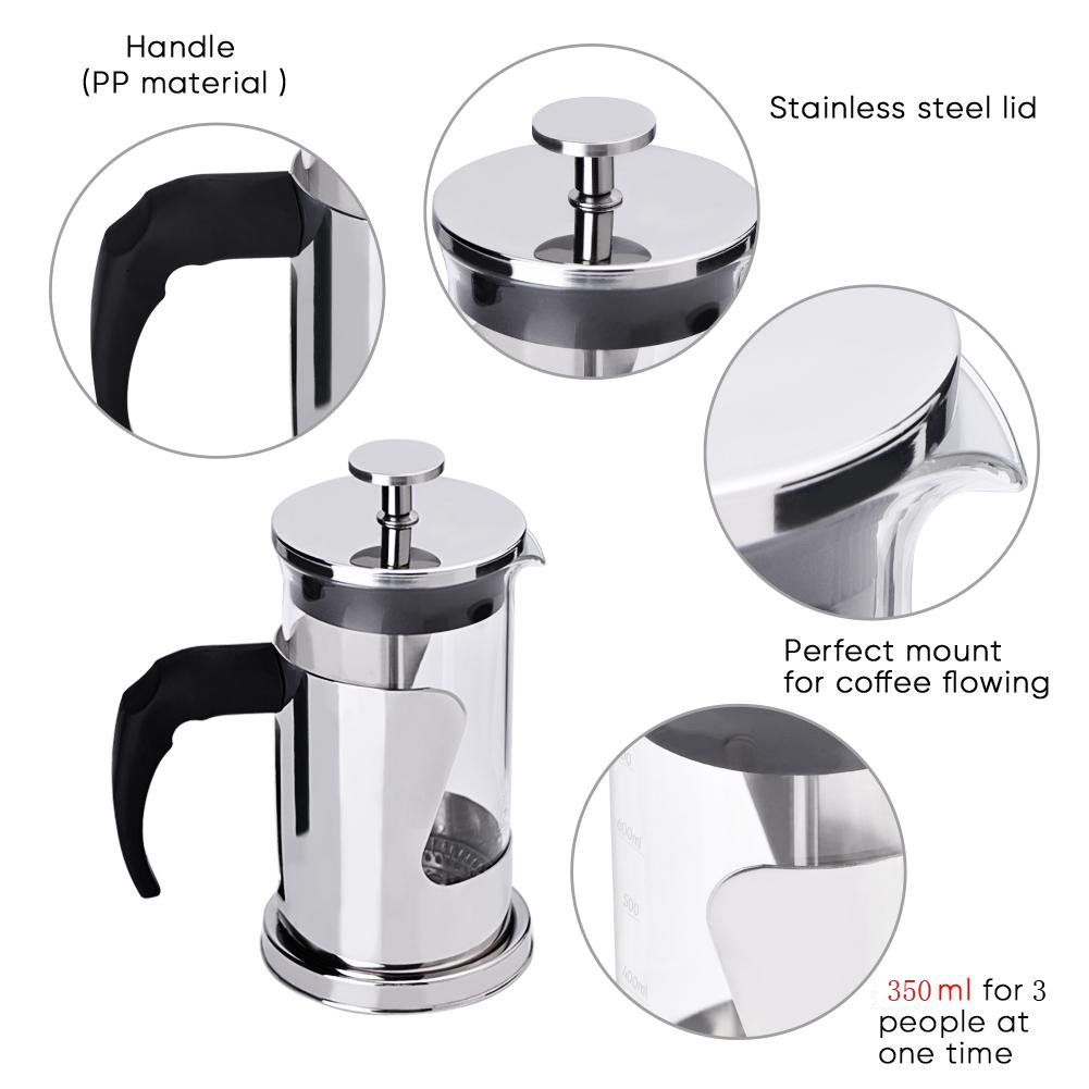 Bình Pha Cafe, Trà Cao Cấp Phong Cách Pháp Lọc Ép Cổ Điển - French Press Coffee Tea Maker