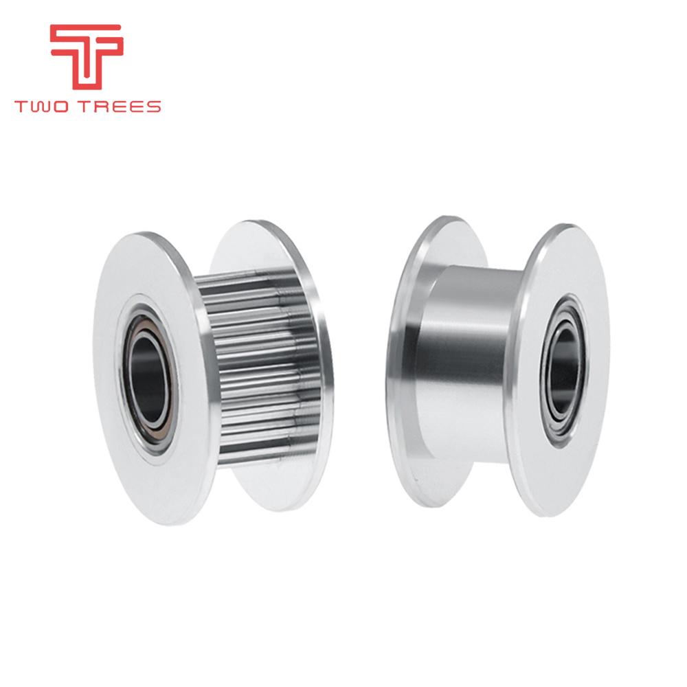 GT2 Loại Thụ Động Bánh Xe Đồng Bộ 16/20 Răng Răng Nhôm Thời Gian Ổ Ròng Rọc Cho Máy In 3D Gear Idler Ròng Rọc Rộng 6Mm/10Mm