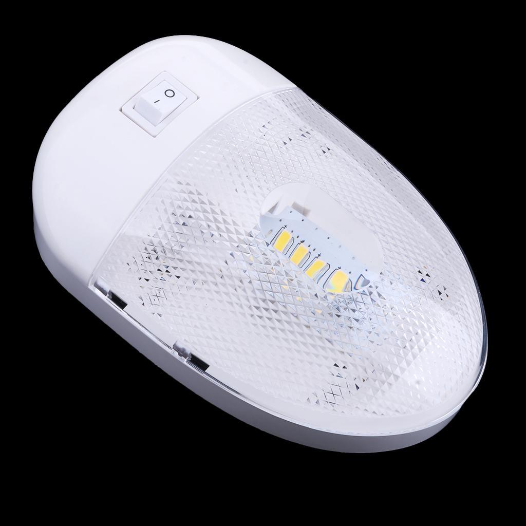 1Pc RV Boat Marine Interior Roof Ceiling Dome Lamp Reading LED 12V