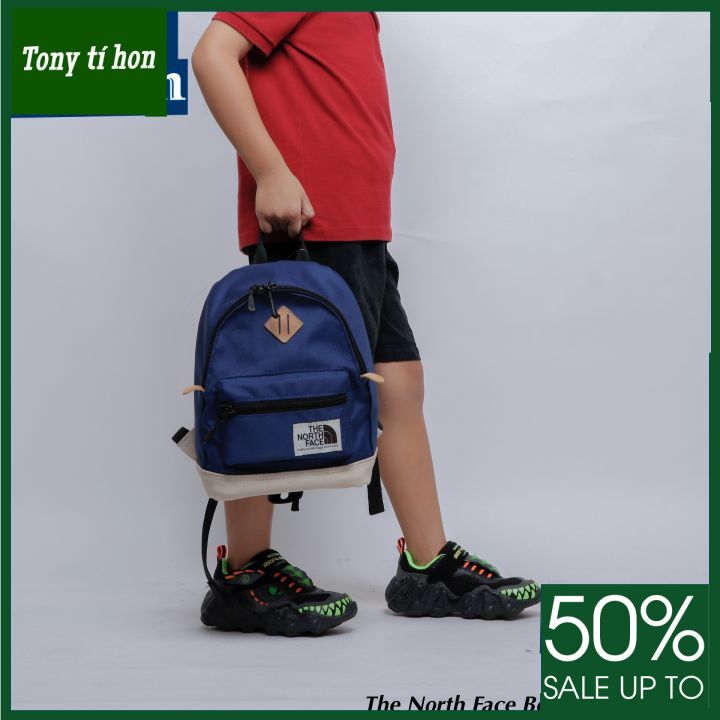 Tony tí hon -  Balo trẻ em THE NF BERKELEY BACKPACK chống thấm phụ liệu xịn - màu cam / vàng / xanh lam / đen / xanh nhạt