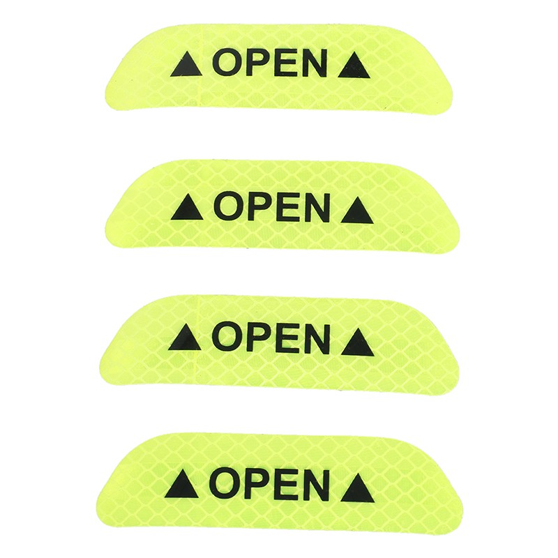 Bộ 4 miếng decal chữ OPEN dán cửa xe ô tô