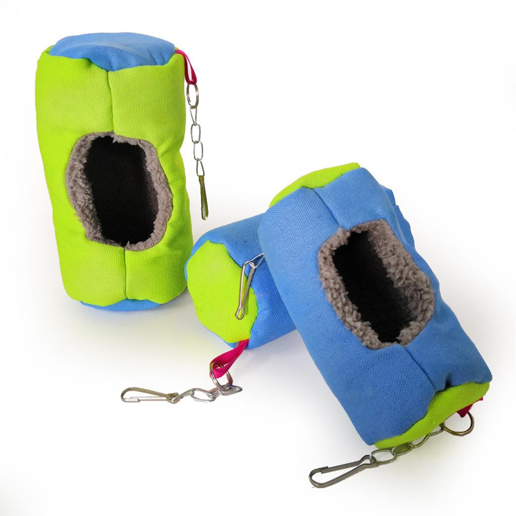 Small Animal Sleep Tube Hanging Cozy Bed Pet House Cage Hammock Cave Hut Winter