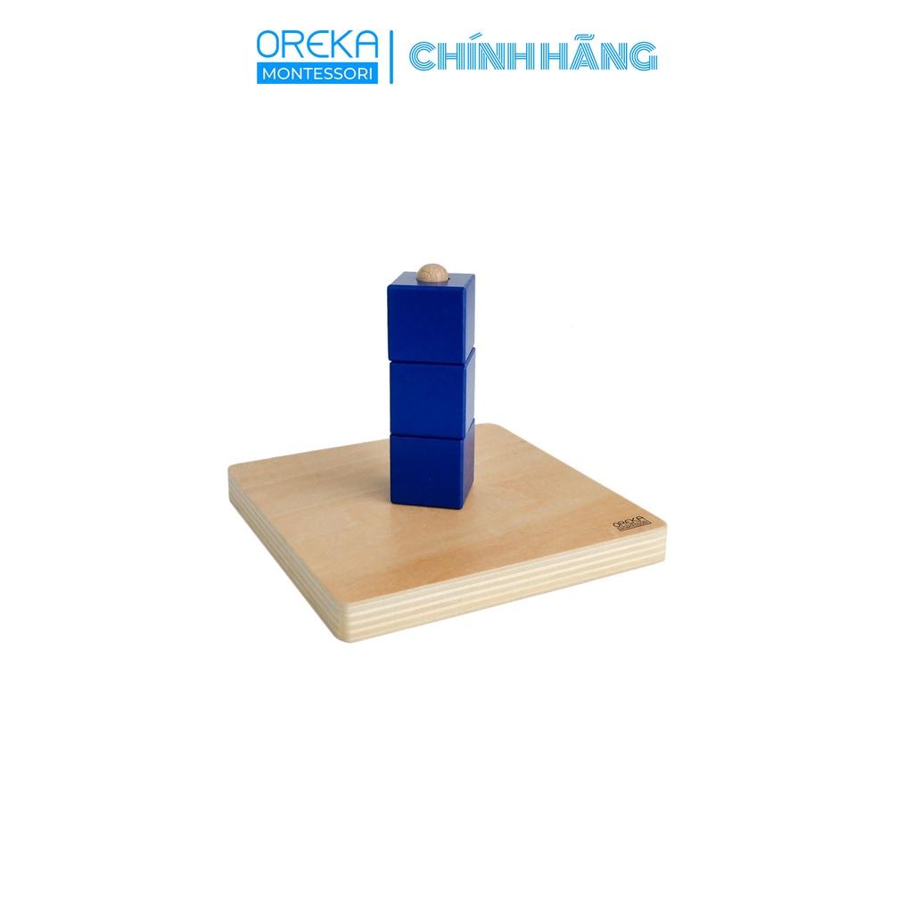 Đồ chơi trẻ em Oreka Montessori Các khối lập phương Xếp trên Trục đứng - 0150400