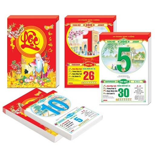 Lịch 2023, lịch treo tường 2023, lịch bloc 2023, cuốn lịch 2023, lich tết 2023, Lịch BLOC 2023 Đại Việt Á Cực Đại 25 x 35 Hương Sắc Việt Nam