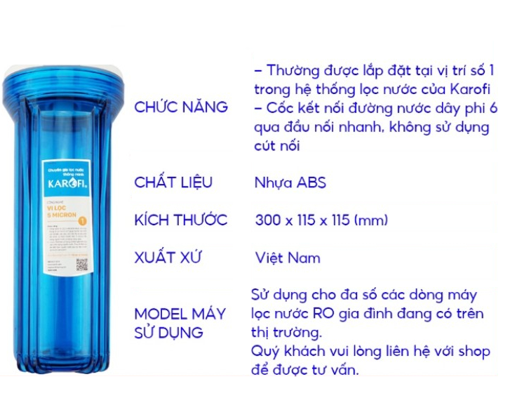 Ly Lọc- Cốc Lọc - 10 Inch - Số 1