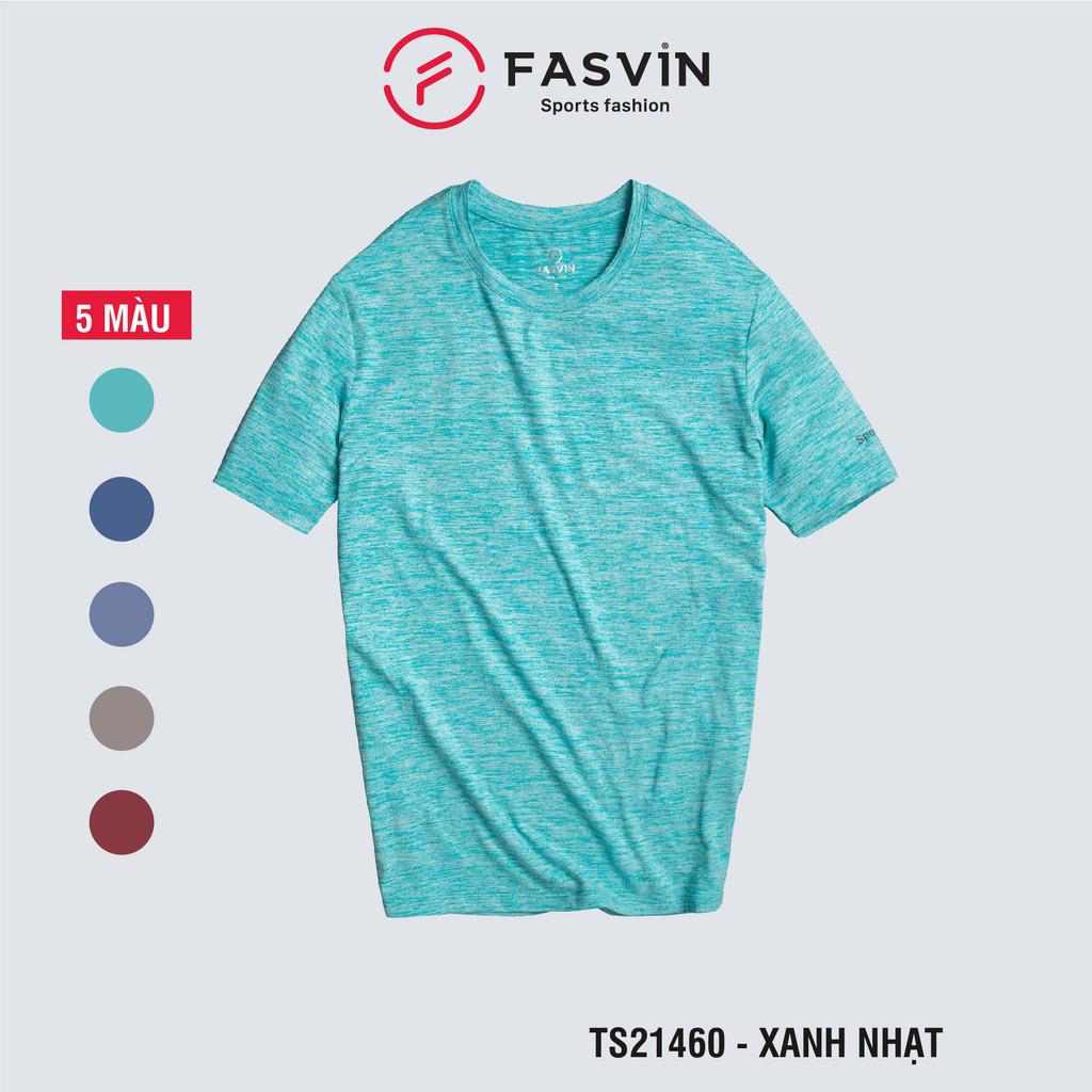 Áo thun thể thao nam Fasvin TS21460.HN chất vải poly mềm mại co giãn tốt