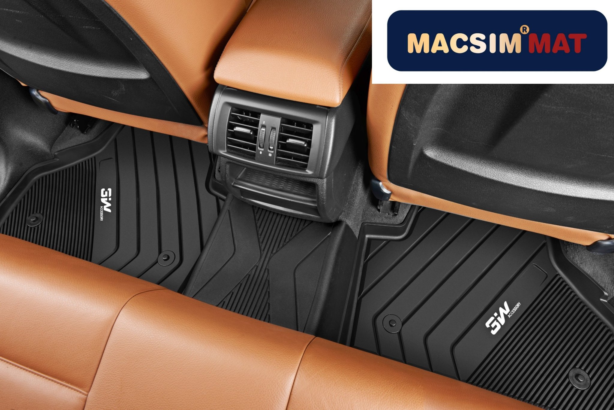 Thảm lót sàn xe ô tô BMW X2 2018 đến nay chất liệu nhựa TPE đúc khuôn cao cấp 3W , màu đen.