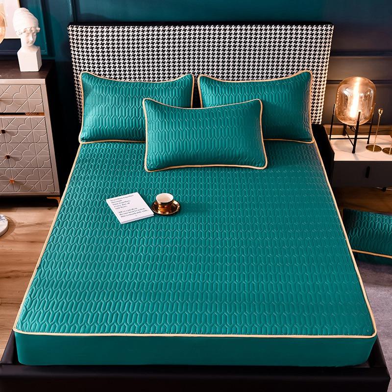 Bedsheet Mền Chần Gòn Với Dày Dây Cao Su Xung Quanh, Đồng Màu, Thoải Mái Và Mềm Mại Tờ, đa Năng Trong Tất Cả Các Mùa