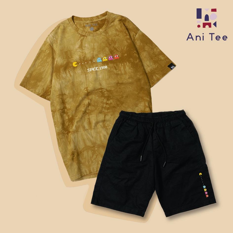 Combo Áo Thun Cotton + Short Kaki Professional Pacman Game