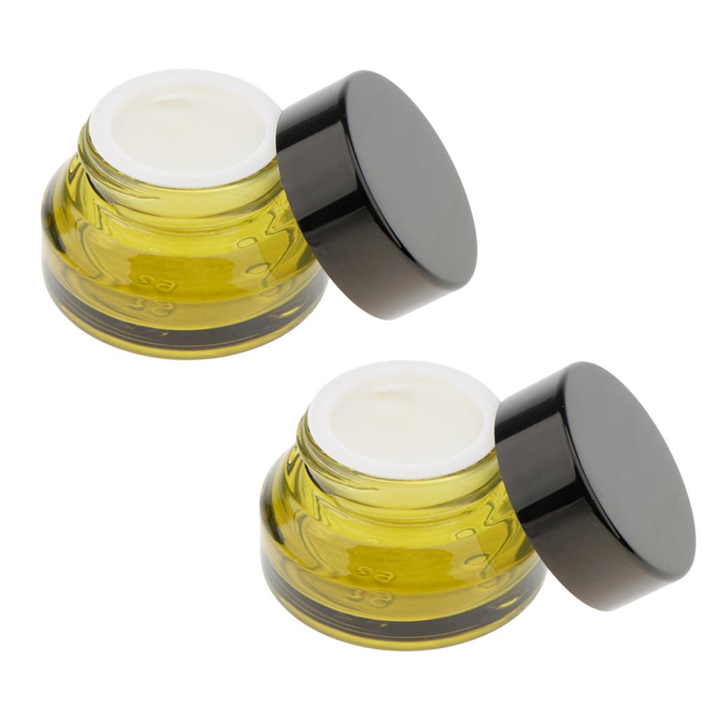 Empty Glass Makeup Container Face Cream Jars Lotion Bottle Case for Travel