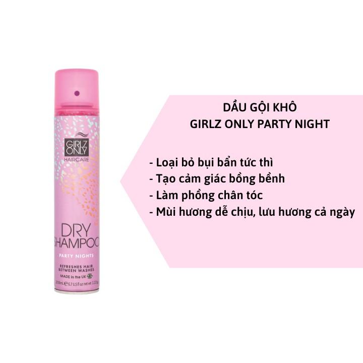 [HB GIFT] Dầu Gội Khô Girlz Only Party Night 200ml