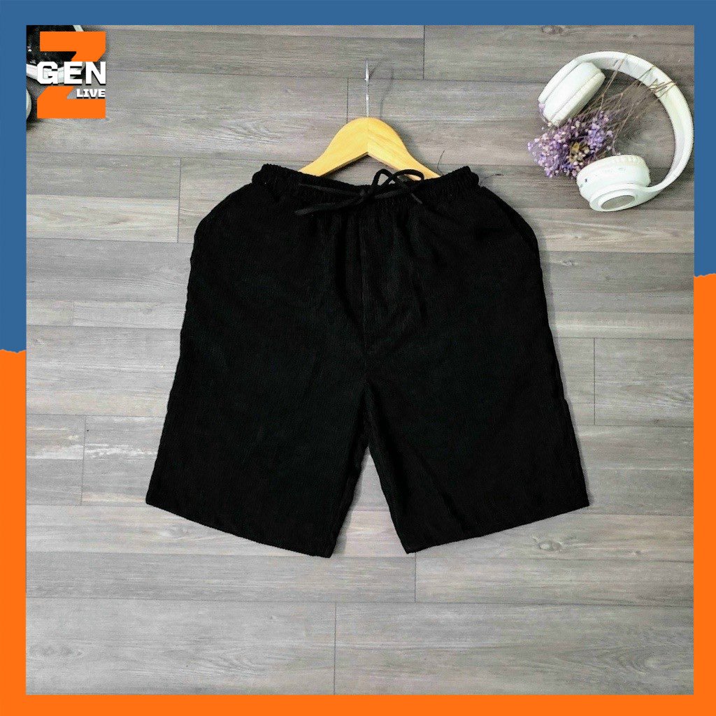 Quần short nhung nam thời trang unisex phong cách GENZ - LZ FASHION - LZTP013