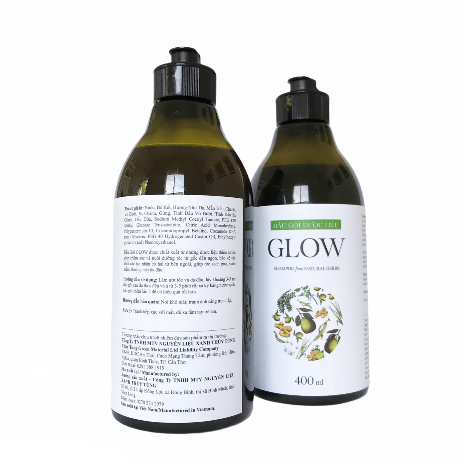 Dầu Gội Dược Liệu Glow - Tinh Chất Từ Bồ Kết Và Vỏ Bưởi, Giảm Rụng Tóc, Kích Thích Mọc Tóc,Lưu Giữ Hương Thơm Nhẹ Nhàng Tinh Tế. (Bao Bì Mới)