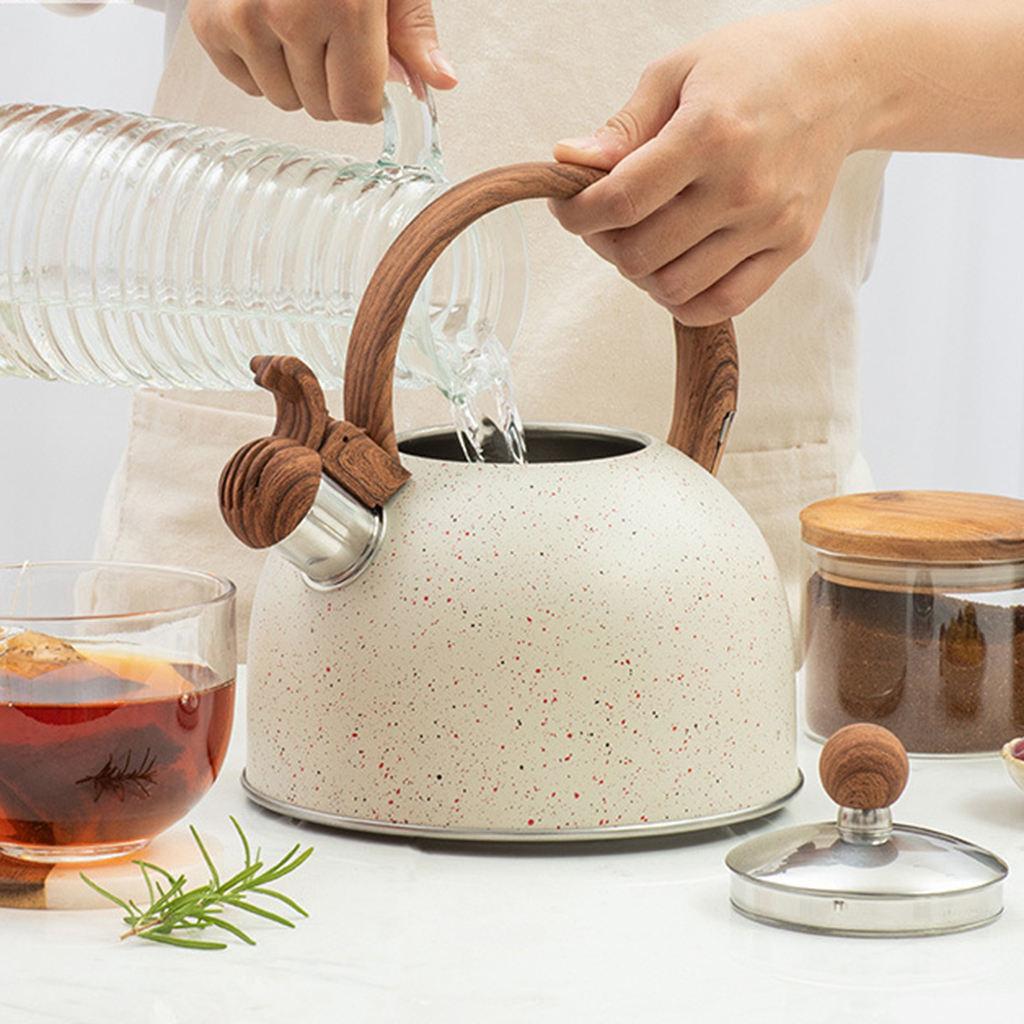 2.5L Whistling Tea Kettle Tea Pot Food Grade Water Kettle Bakelite Handle